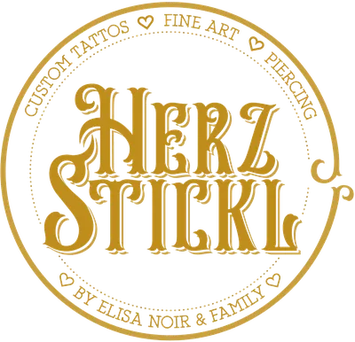 Goldenes Herzstickl-Emblem